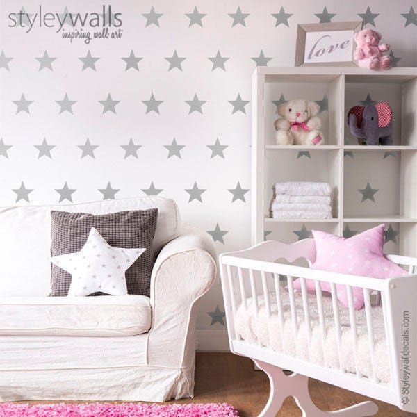 Stars Wall Decal, Stickers, Decor, Baby Room Nursery Stickers - image 1