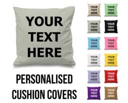 Personalised Cushion Cover Cotton Custom Printed Gift Pillow Case Scatter Throw Home Decor Novelty Wedding Mothers Day Christmas Fathers - thumbnail 1