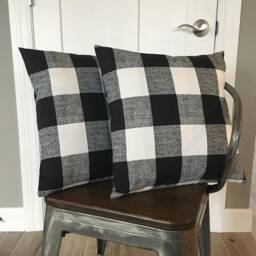 Black Pillow Covers, Throw Cover, Tan Cover For 20x20, 18x18, 16x16 Inserts, All Sizes - thumbnail 3