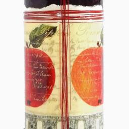 Apple Wine Bottle Pillar Candle Holder, Decorative Paper - thumbnail 4