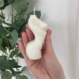 Hand Poured Soy Wax Female Torso Candle Lady Arch - thumbnail 4