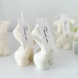 Hand Poured Soy Wax Female Torso Candle Lady Arch - thumbnail 3