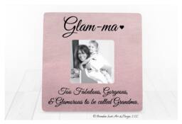 Personalized Glamma Frame - Gift For Glam Grandma Custom Photo Keepsake Stylish Grandmother - thumbnail 1