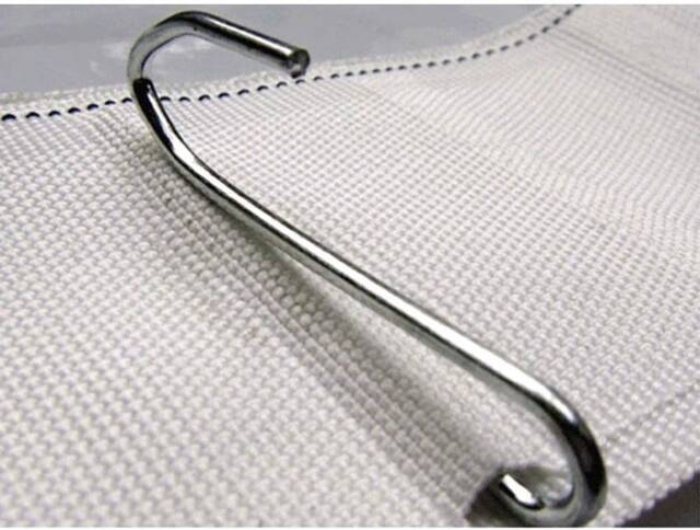 Drapery Header Tape With Pre-Installed Hooks For Curtain Rings - image 1