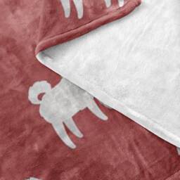 Samoyed Plush Blanket - Multiple Colors - thumbnail 3