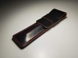 Pen Sleeve in Shell Cordovan