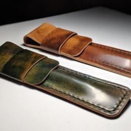 Pen Sleeve in Shell Cordovan - thumbnail 3