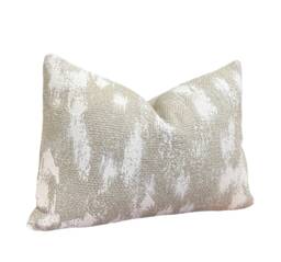 Shabby Hemp Pillow Cover Abstract Woven Neutral Cushion Case - thumbnail 1
