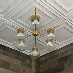 Akuma Modern 6 Light 6In Globe Sputnik Mid Century Industrial Chandelier - thumbnail 3