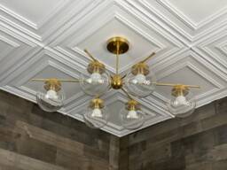 Akuma Modern 6 Light 6In Globe Sputnik Mid Century Industrial Chandelier