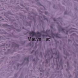Mauve , Light Purple Luxury Tibetan Sheepskin - thumbnail 3