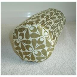 "Olive Green Bolster Cover Jacquard Weave Cylinder 16"" 18"" 6"" 8" - thumbnail 1