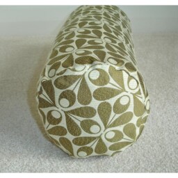"Olive Green Bolster Cover Jacquard Weave Cylinder 16"" 18"" 6"" 8" - thumbnail 3