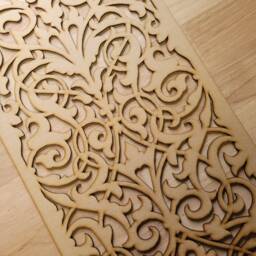 French Damask Laser-Cut Mdf Panel Radiator Cabinet Screen Or Wall Art 0062 - thumbnail 3