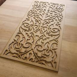 French Damask Laser-Cut Mdf Panel Radiator Cabinet Screen Or Wall Art 0062 - thumbnail 1