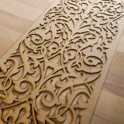 French Damask Laser-Cut Mdf Panel Radiator Cabinet Screen Or Wall Art 0062 - thumbnail 2