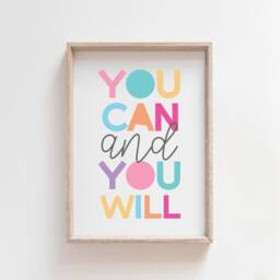 Girls Bedroom Decor, Motivational Wall Art, Nursery Prints, Playroom Art - thumbnail 2