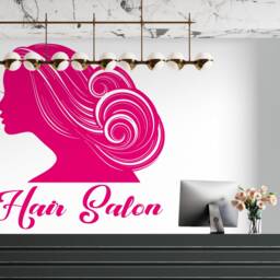 Hair Salon Wall Decal - Beauty Decor, Stylist Window Sticker 2103 - thumbnail 3