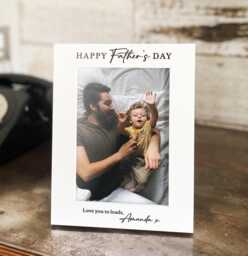 Personalised Happy Fathers Day Gift Picture Frame - Best For Dad From Daughter Stepdad Birthday Gifts - Idea - thumbnail 1