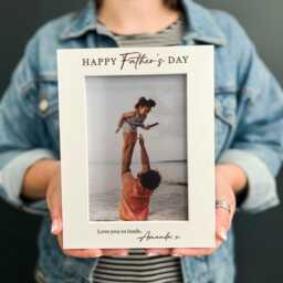 Personalised Happy Fathers Day Gift Picture Frame - Best For Dad From Daughter Stepdad Birthday Gifts - Idea - thumbnail 4