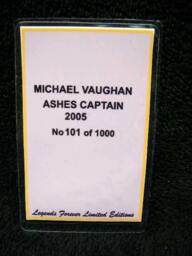 Michael Vaughan Figurine Sculpture By Legends Forever England Cricket Team Ashes Captain 2005 - thumbnail 4