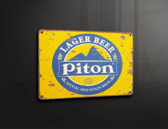 Piton St Lucia Beer Drink - Metal Sign Plaque Wall Art Decor Signage
