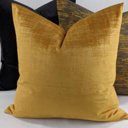 Azurite Apricot Textured Fabric Handmade Cushion Cover Distressed Look Velvet Textured Velvet Pillow Cover - thumbnail 3