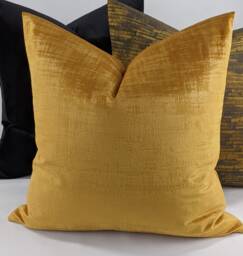 Azurite Apricot Textured Fabric Handmade Cushion Cover Distressed Look Velvet Textured Velvet Pillow Cover