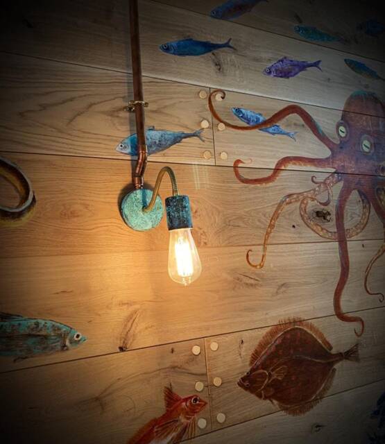 Verdigris Copper Adjustable Reading Wall Light - image 1