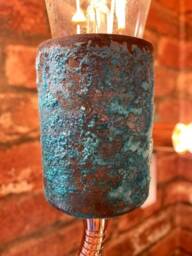 Verdigris Copper Adjustable Reading Wall Light - thumbnail 4