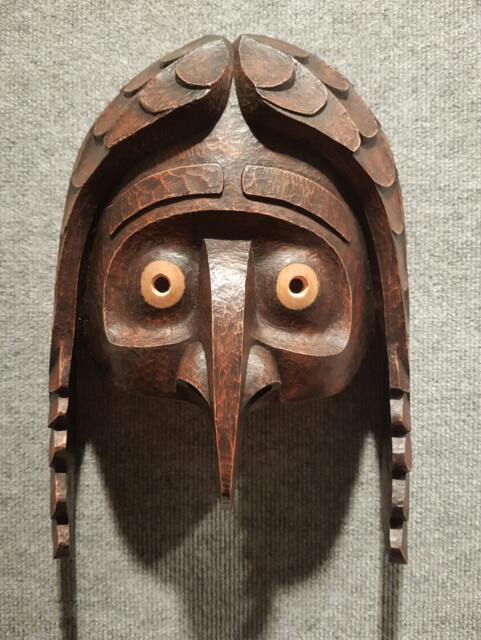 Cloak Of A Bird - Hand Carved Red Alder Mask By Tl'pa Tony Speers - image 1