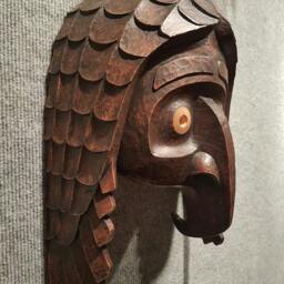 Cloak Of A Bird - Hand Carved Red Alder Mask By Tl'pa Tony Speers - thumbnail 2