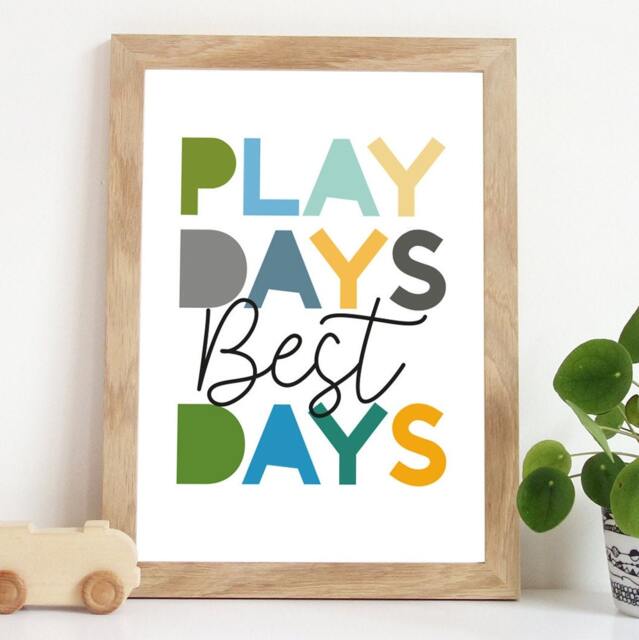 Playroom Prints, Boys Nursery Bedroom Decor, Wall Art, Prints - image 1