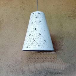 3 Ceramic Pendant Lights Handmade Perforated Hanging Lamp - thumbnail 3