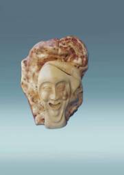 Antique Statue, Wooden Antigue Sculpture, Wooden Head Human Face, Wood Carved Statue