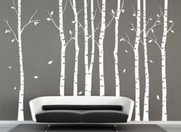 White Birch Tree Wall Decal Nursery Forest Vinyl Sticker