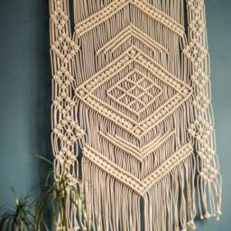 Large Macrame Wall Hanging, Boho Wedding Decor, Ukrainian Design - thumbnail 2