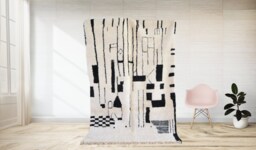 Moroccan Rug , Berber Carpet Genuine Wool , Handmade Rug, Moroccan 8x10, Area Tapis Berbere, Teppich - thumbnail 1