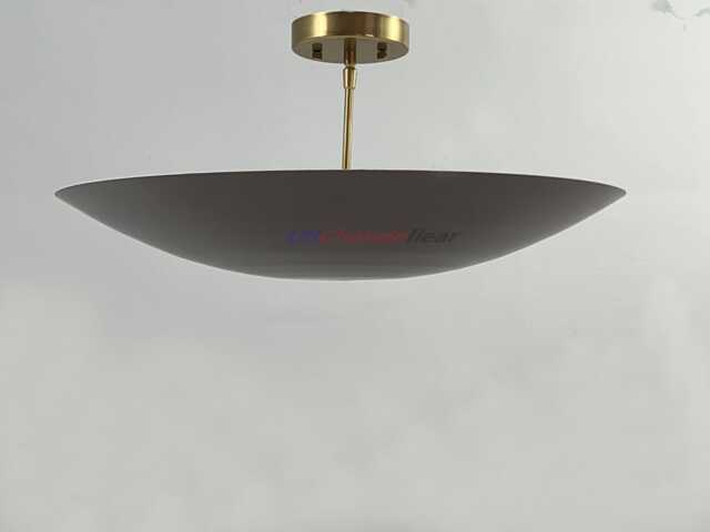 Modern Bowl Pendant Lighting, Brass Ceiling Light Fixture, Minimalist Lamp - image 1