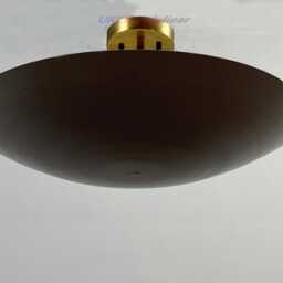 Modern Bowl Pendant Lighting, Brass Ceiling Light Fixture, Minimalist Lamp - thumbnail 2