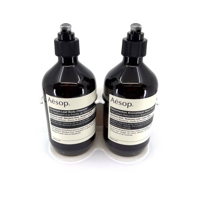 White Soap Dispenser Wall Bracket To Suit Diptyque Aesop Byredo Baylis & Harding Tesco Hand Wash - image 1