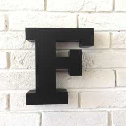 Nursery Wall Art Metal Letters Personalised Text. Large Letter For Boy's Room. Big Nursery Wall Decor. Decor Sign Metal Letter - thumbnail 4