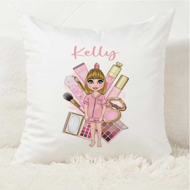 Personalised Cushion. Beauty Cushion. Makeup Customised Gift. Handmade. Throw Pillow. Home D??cor. Living Room Decor - image 1