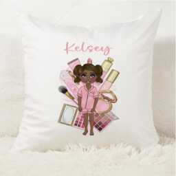 Personalised Cushion. Beauty Cushion. Makeup Customised Gift. Handmade. Throw Pillow. Home D??cor. Living Room Decor - thumbnail 2