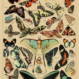 Papillons Print Vintage Millot Butterfly Poster Art Illustration - thumbnail 2