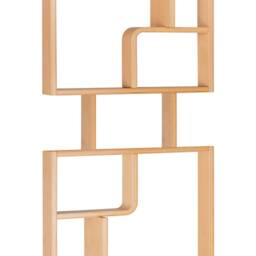 Mid Century Wall Unit Room Divider Inspired By Ludvik Volak Bookshelf Flowerbed Bookcase Shelves Plywood & Natural Wood Free Shipping - thumbnail 2