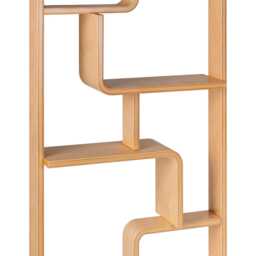 Mid Century Wall Unit Room Divider Inspired By Ludvik Volak Bookshelf Flowerbed Bookcase Shelves Plywood & Natural Wood Free Shipping - thumbnail 3