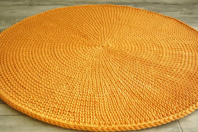 Handmade Cotton Round Rug - Nursery, Bedroom, Living Room - image 1