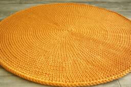 Handmade Cotton Round Rug - Nursery, Bedroom, Living Room - thumbnail 1