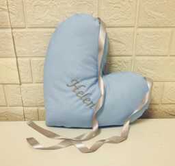 Personalised Mastectomy/Lumpectomy Heart Pillow Surgery Recovery Lined Post-Op Cardiac - Your Own Embroidered Words - thumbnail 1